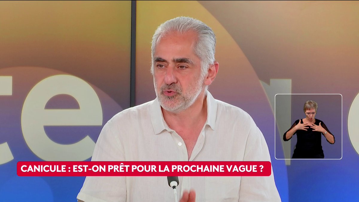 🔴 🗣️ Canicule : la prochaine vague plus difficile pour notre organisme ? "Lorsqu'un corps humain a subi un coup de chaleur, [...] en espérance de vie il descend d'un niveau", explique Bruno Mégarbane, chef d'un service de réanimation. #CestTouteLaQuestion #Canal16
