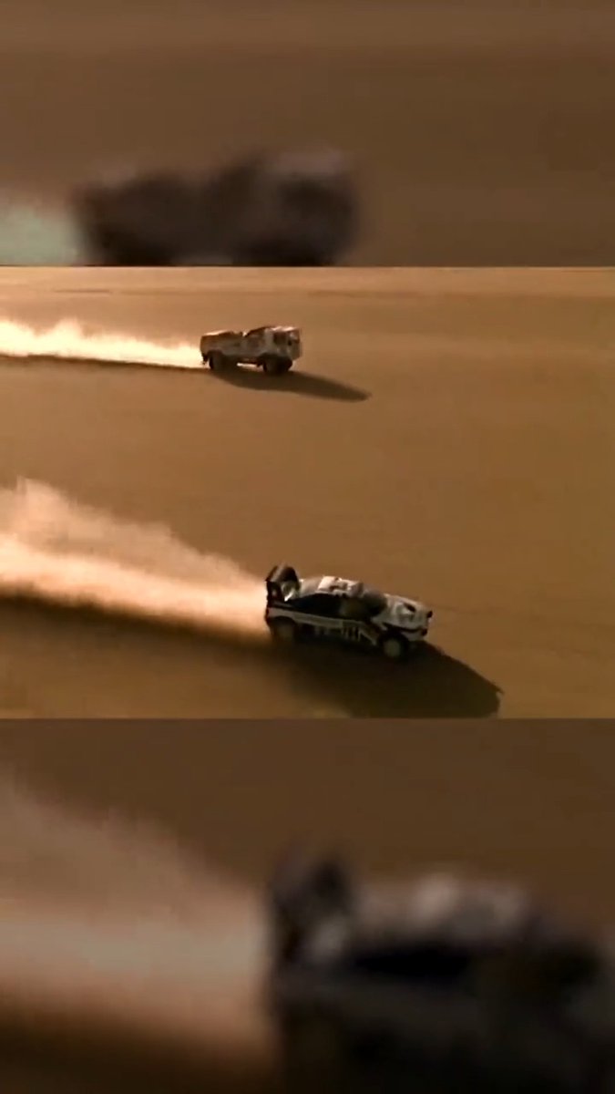 The 1988 Paris Dakar Rally was one for the ages Watch the 1,200-horsepower Turbo Twin DAF truck of Jan de Rooy and Ari Vatanen's Peugeot 405 T16 chase each other across the Nigerian Ténéré at 125 mph! 📼: YT // Rocco Cars HD