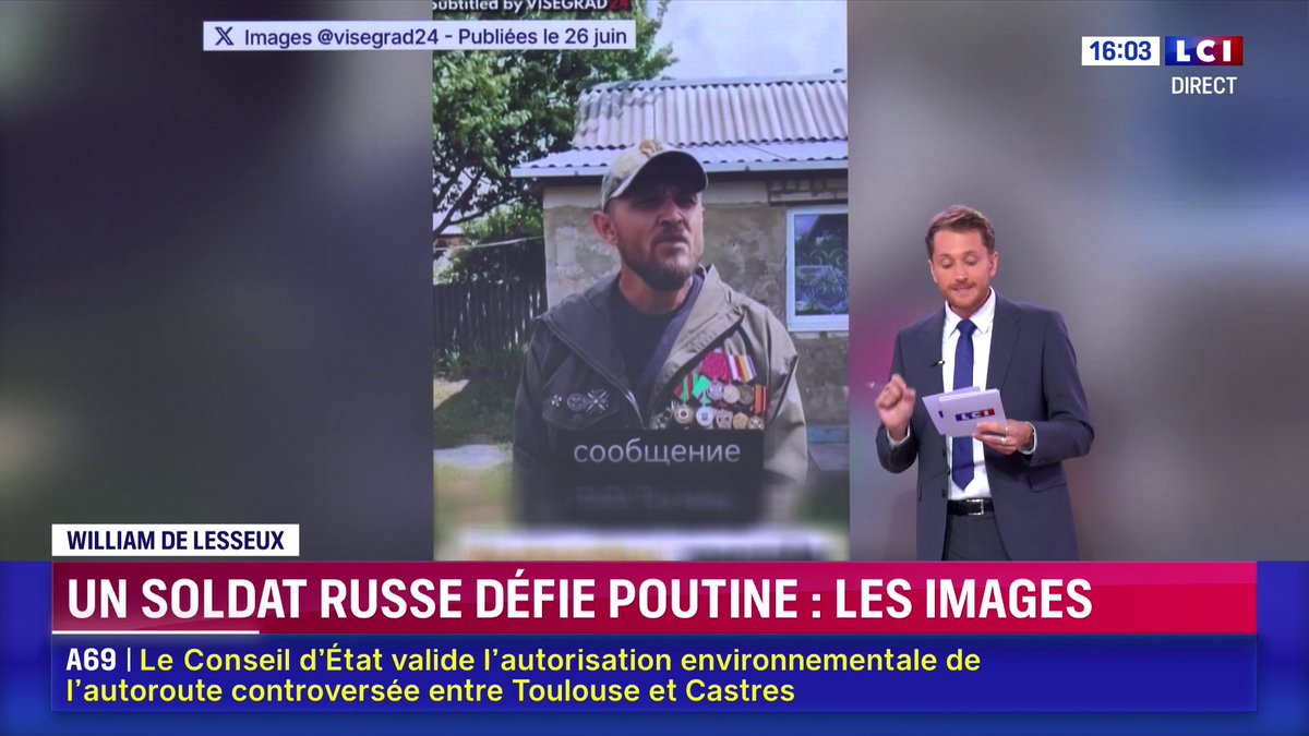🔴 Un soldat russe défie Vladimir Poutine : les images ➡️ Les précisions avec William de Lesseux sur LCI