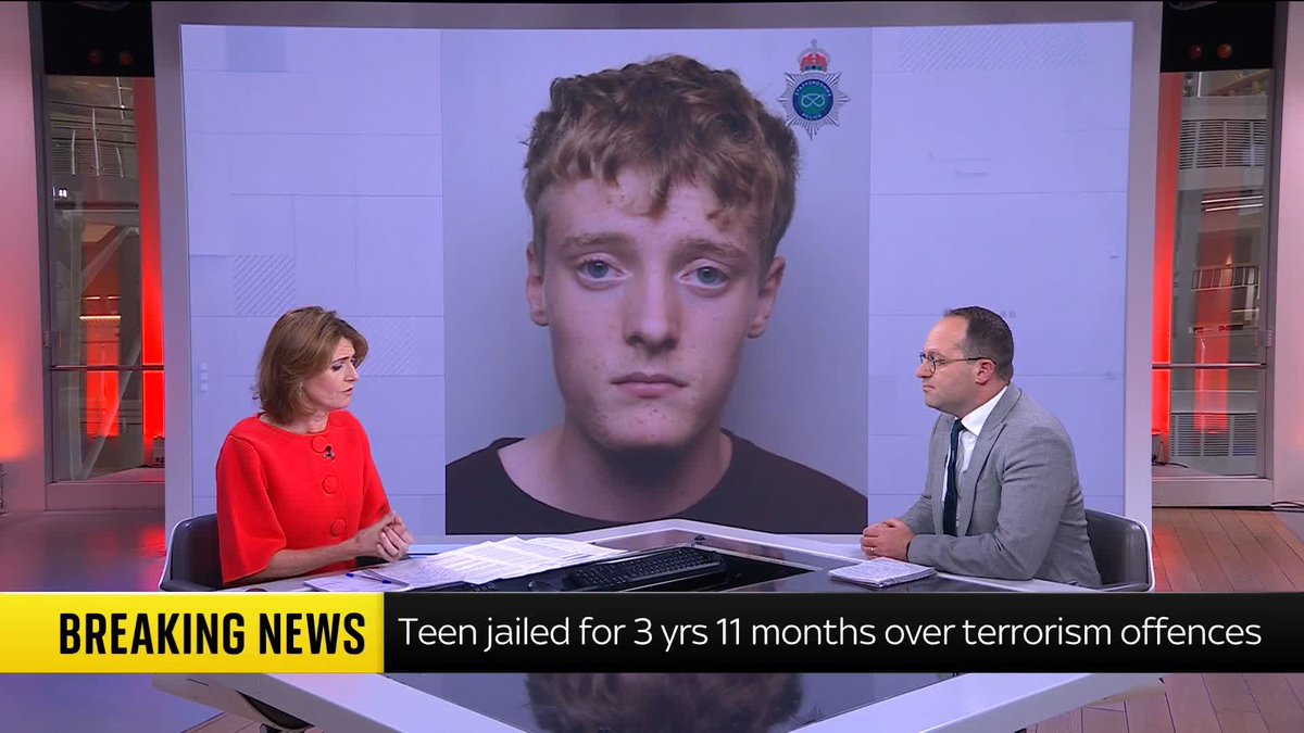 BREAKING: A teenager who researched the Southport attack has been sentenced to three years and 11 months for possessing explosives after making threats to attack his school. Sky's @OliverMiocic reports ⬇️ Latest: 📺 Sky 501, Virgin 602 &amp; Freeview 233