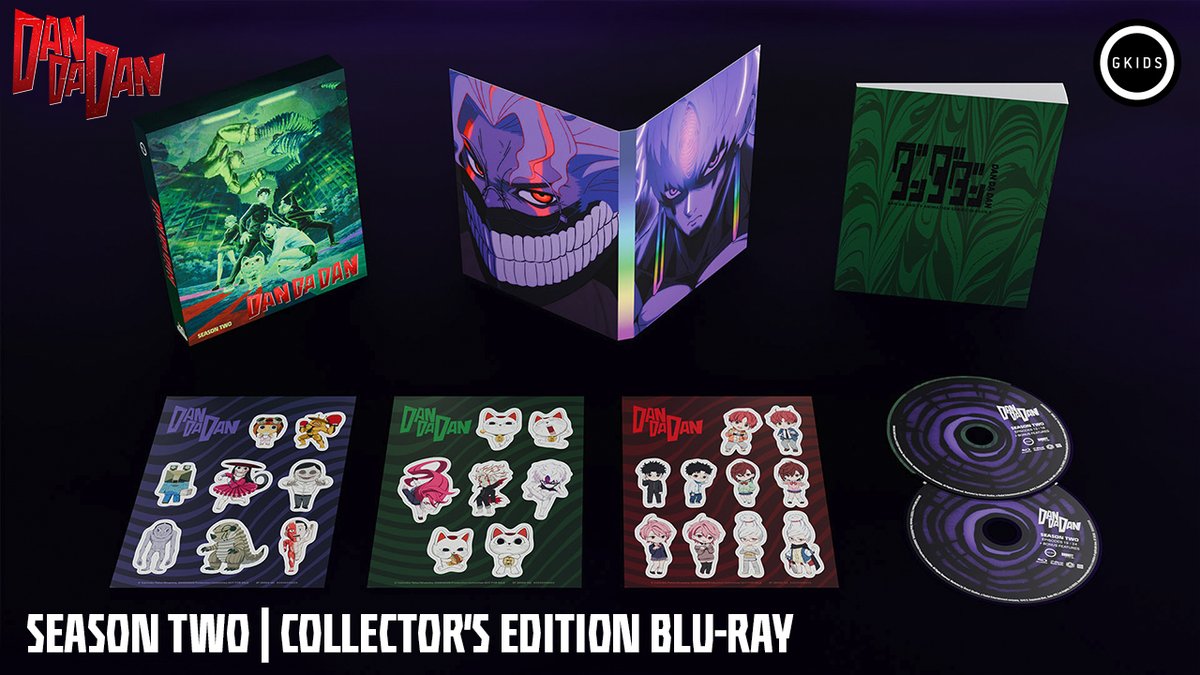 We're going ALL OUT!! Own Season Two of #DANDADAN on Collector's Edition Blu-ray with tons of extras you can't resist looking in the eyes. 👁️👁️ Standalone Blu-ray also available. Out on July 14. Pre-order now! 💥