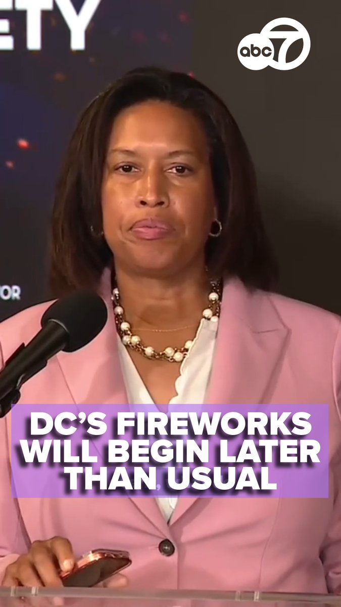 D.C. officials say this year’s Independence Day fireworks over the National Mall will start significantly later than usual, with organizers expecting the show to begin around 11 p.m. 👀🎇💥 MORE: