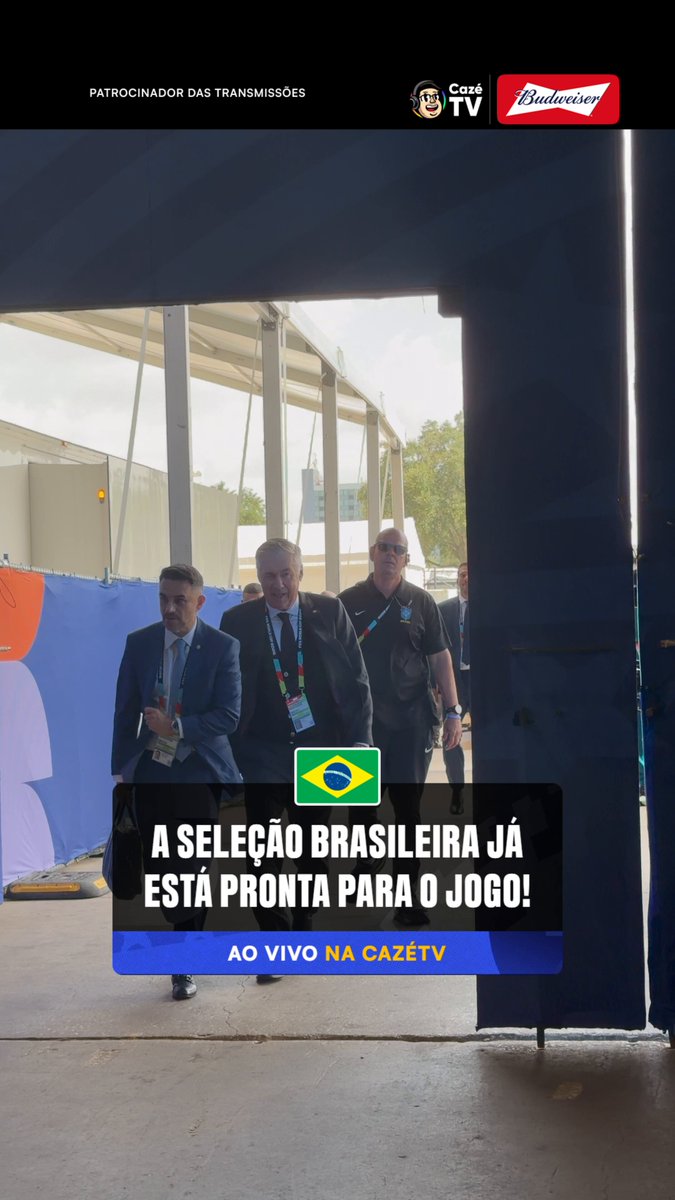 🚨ATENÇÃO: A Seleção Brasileira já chegou no estádio e está pronta para o jogo. #BRAxJAP