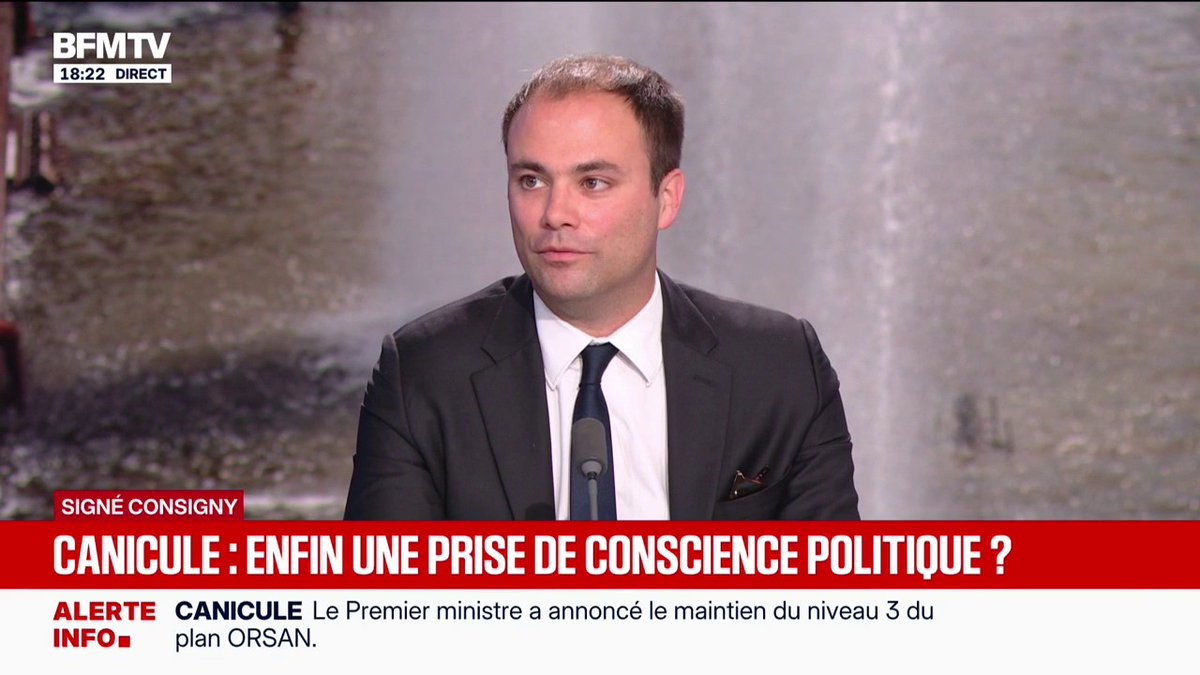 SIGNÉ CONSIGNY – Canicule : "Qu'est-ce que les macronistes ont fait pendant dix ans sur ce sujet ?", demande Charles Consigny