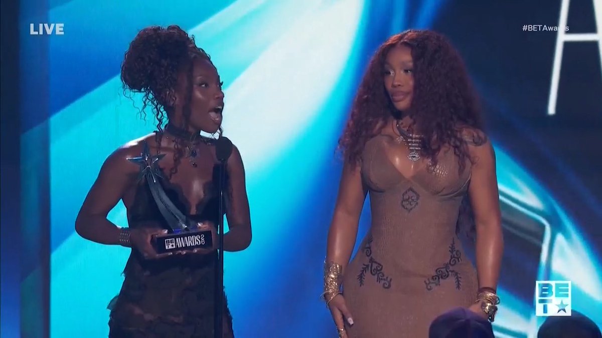 Druski is under fire after SZA, Doechii were played off stage at the BET Awards. 🎥: Paramount+/BET