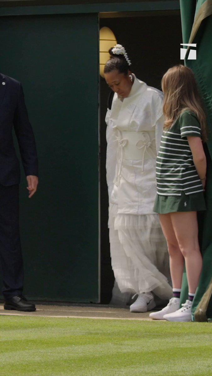 Always ART ✨ Naomi Osaka’s #Wimbledon entrance 🤍