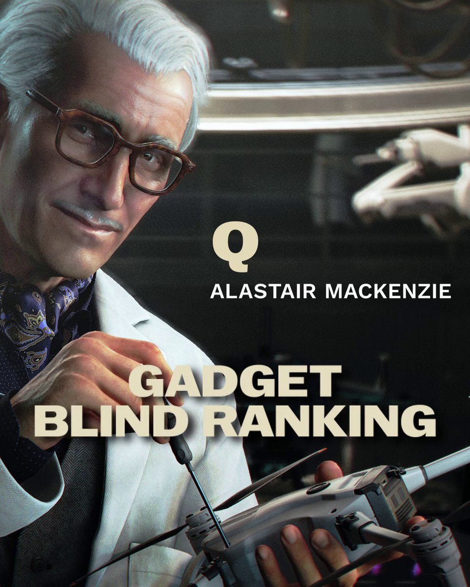 Q blind ranks his own gadget. Alastair Mackenzie took on the challenge of ranking his creations in 007 First Light. GET NOW and #EarnTheNumber #007FirstLight