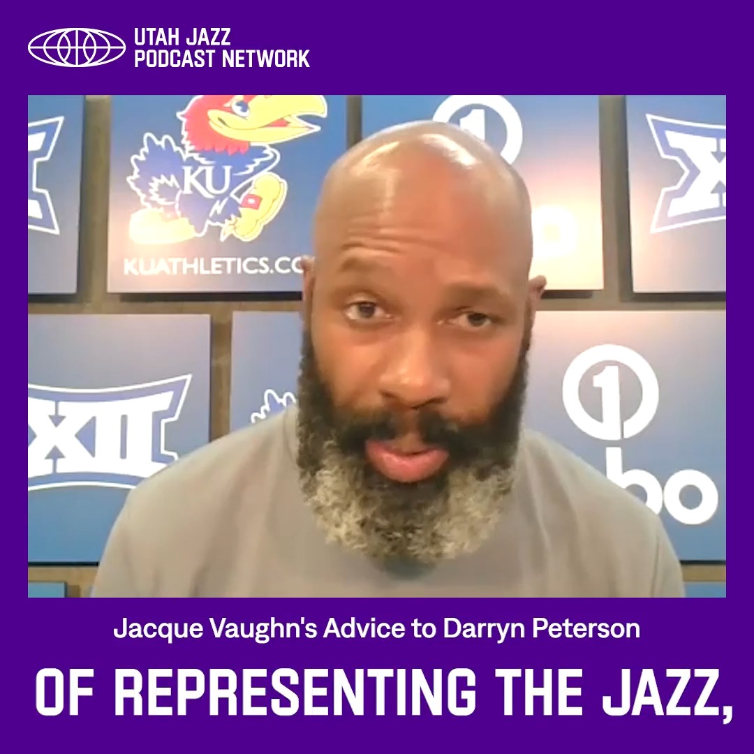 start your week off right with a fresh #RoundballRoundup 🗣️ Kansas Men’s Basketball assistant coach and former Jazzman, Jacque Vaughn, joins the pod to offer advice to Darryn Peterson and talk about his fit in Utah 🤩 out now on YouTube and wherever you get podcasts |