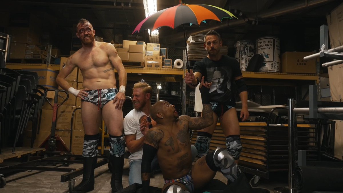 EXCLUSIVE: The Conglomeration and Lio Rush 🖤 share a … bonding moment after #ForbiddenDoor?