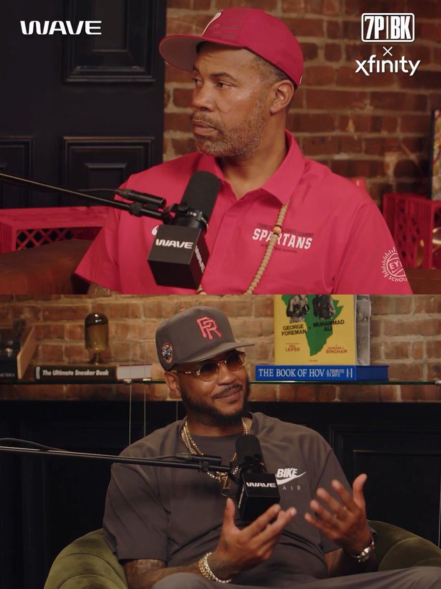 Melo: "My only issue with that time was you guaranteed me ... 'We're taking you at two.'" Sheed: "Detroit felt as though they didn't need Melo because they had Tayshaun [Prince] on the wing." Melo &amp; Sheed discuss the ultimate what if of the 2003 draft 😳 @xfinity