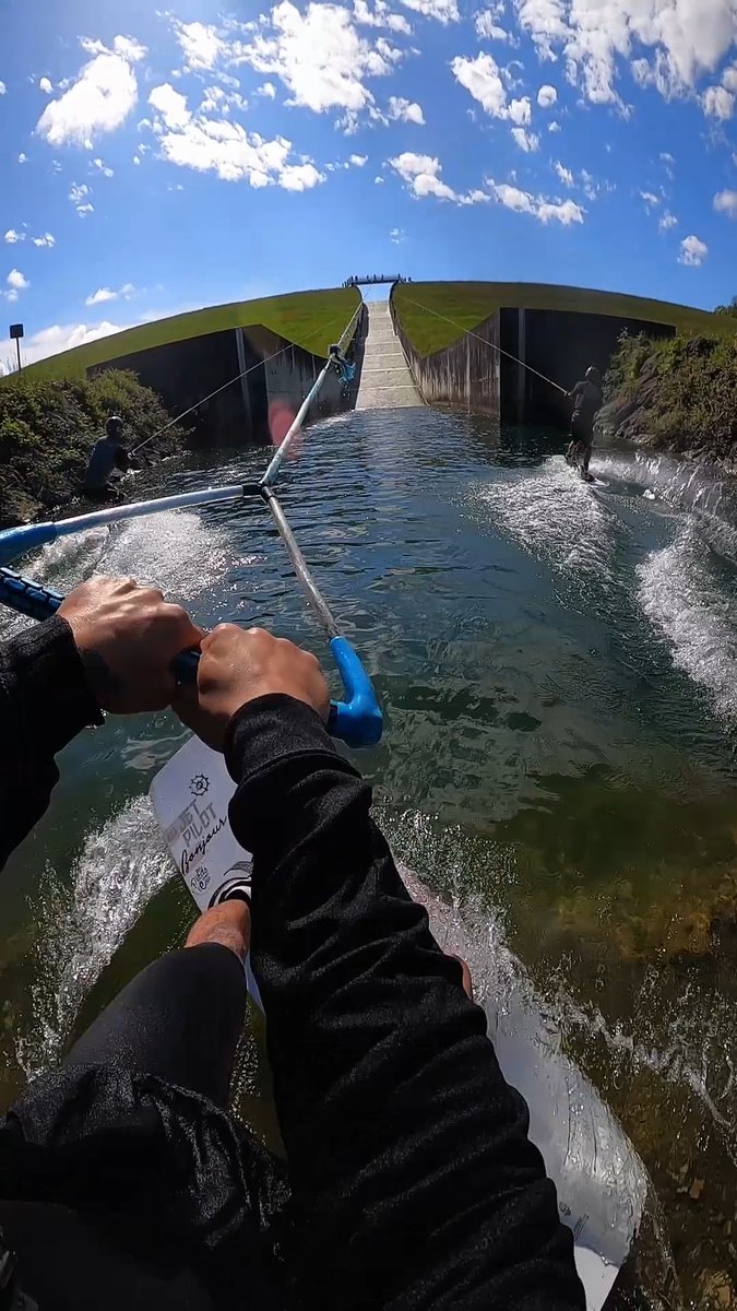 What goes down must come up... right? 🤔 POV from Loïc Benoit. #GoPro #Wakeboarding #POV #Spillway
