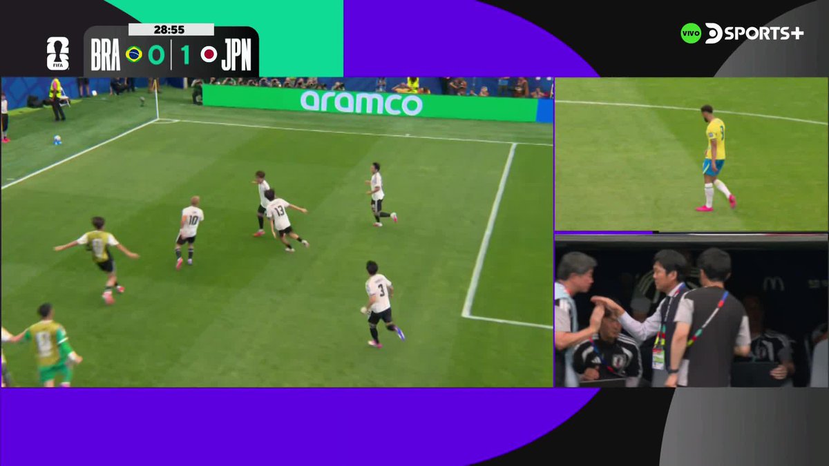¡LO GRITÓ TODO JAPÓN! 🇯🇵🔥 ⚽ Así festejó Hajime Moriyasu el golazo de Sano que, por ahora, está metiendo a los nipones a los octavos de final del #MundialEnDSPORTS. #FIFAWorldCup