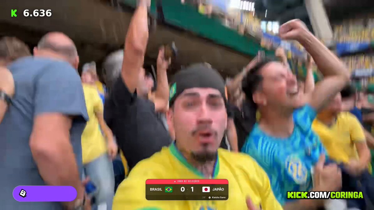 🚨Tota comemorou o gol do Brasil jogando bebida em Coringa e Brabox, e acabou deixando um torcedor muito puto! "O careca ficou muito puto com o Tota" #brabox #loudcoringa #loudnacopa Pedro Assunção Coringa