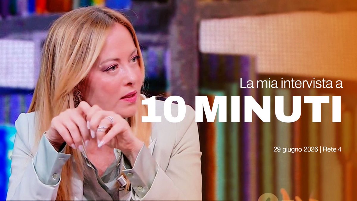 La mia intervista di poco fa a 10 Minuti, con Nicola Porro. Buona serata.