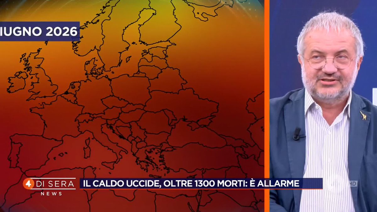 Il caldo uccide, oltre 1.300 morti: è allarme L'intervento di Claudio Borghi a #4disera News