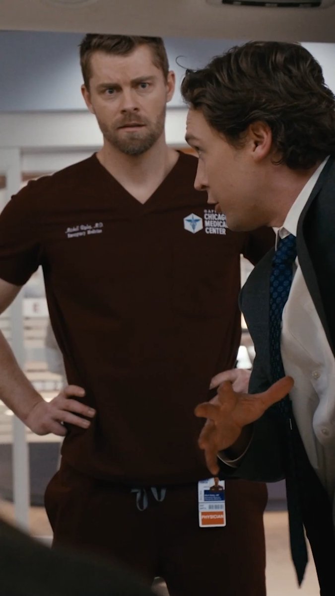 Lenox is surprised to see her brother. Chicago Med | @NBC and Peacock
