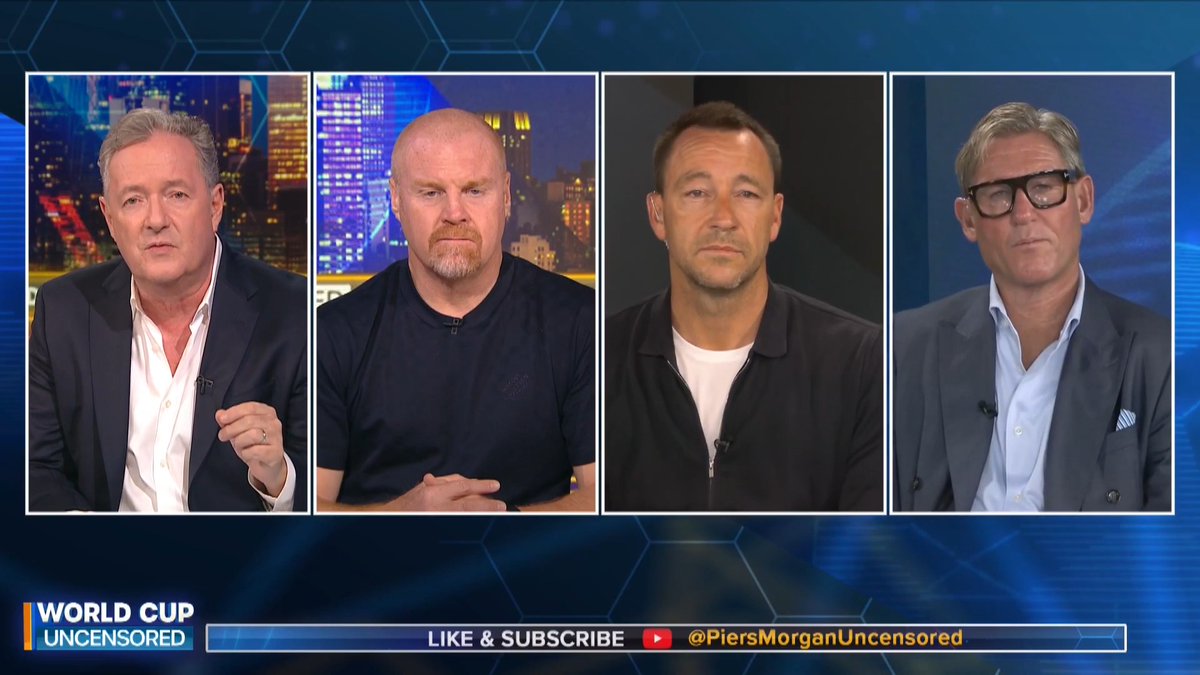 👀 "The Manager has GOT to get a settled side now moving into the knockout stages..." A NEW episode of World Cup Uncensored featuring Piers Morgan, Simon Jordan, John Terry and Sean Dyche has just dropped ⚽️ 📺 Piers Morgan | Simon Jordan | John Terry