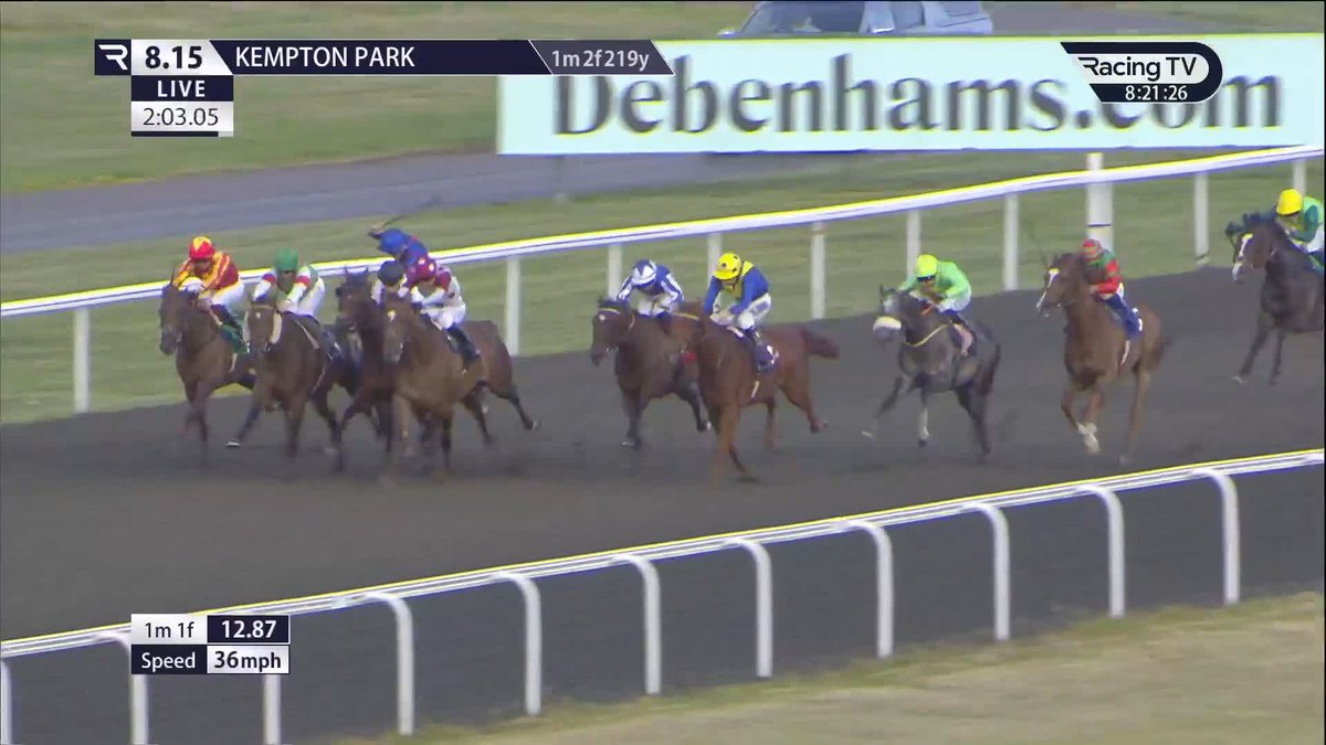 The Green Mile finished best of all to land his second win of the campaign for Neil Mulholland under Charlie Bishop 🟢 Unibet Racing | Kempton Park Racecourse