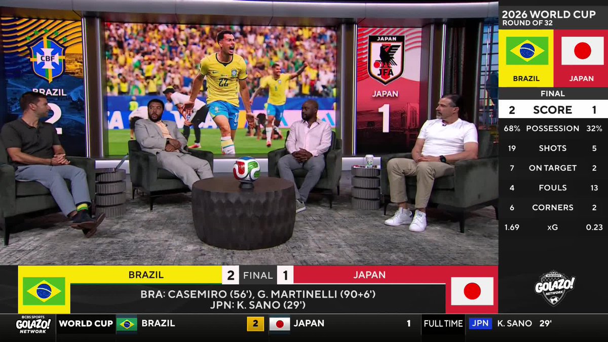 "That same confidence is what they should have started with in the first half." Nigel Reo-Coker and Troy Deeney break down what changed for Brazil in the second half vs. Japan 🇧🇷