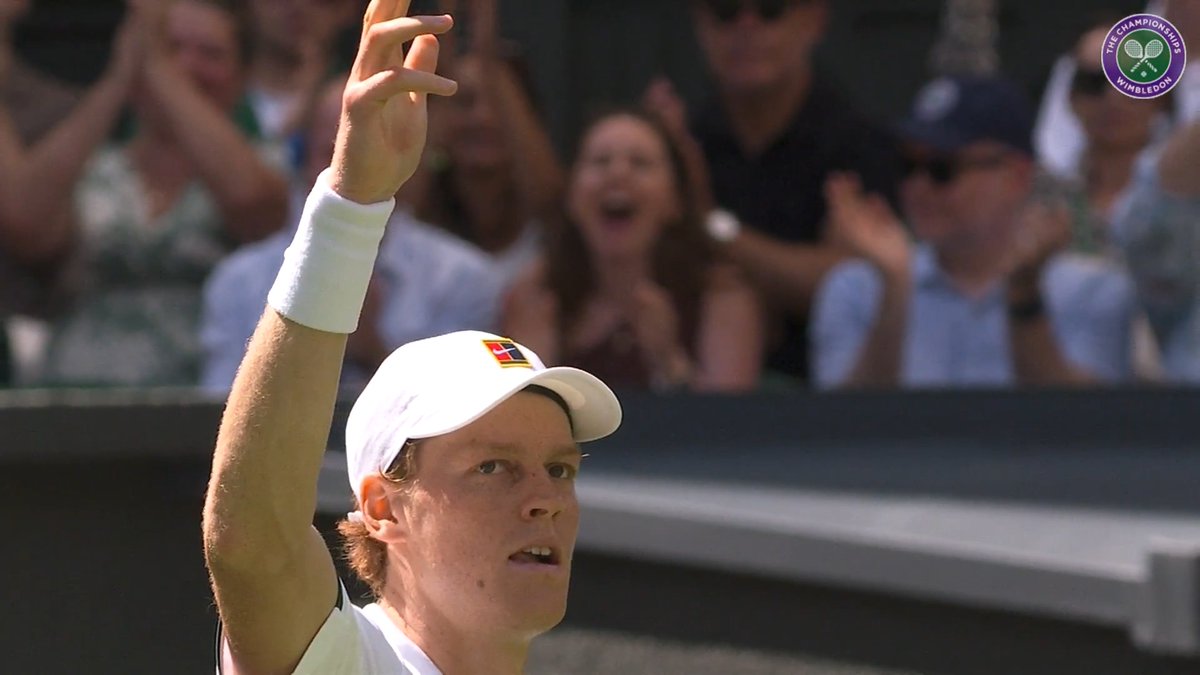 Take a bow, Jannik Sinner 😮‍💨 #Wimbledon