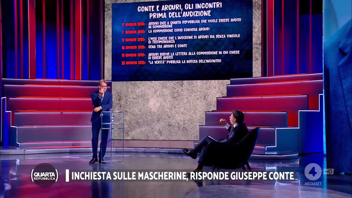 "Io oggi le rivendico un'amicizia con Arcuri, per me è un eroe" #Conte #mascherine #quartarepubblica