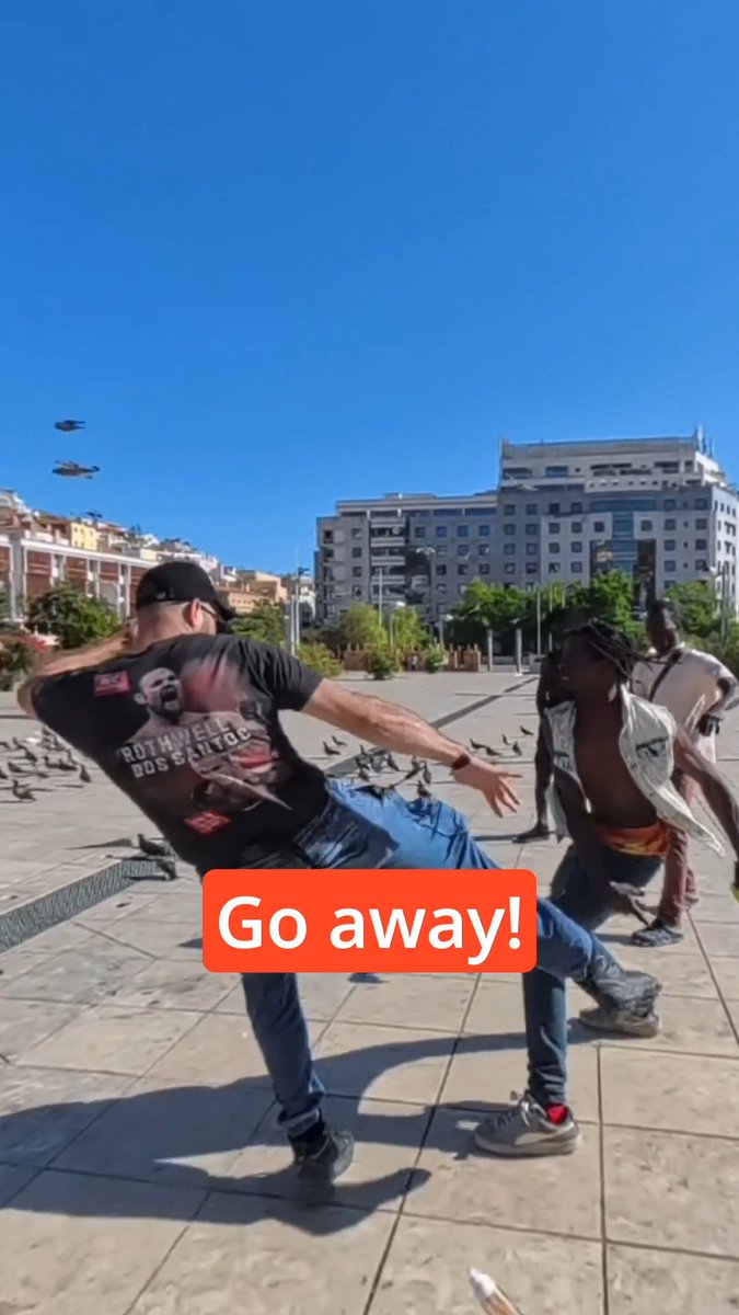 This is how to deal with aggressive illegal men invading your country