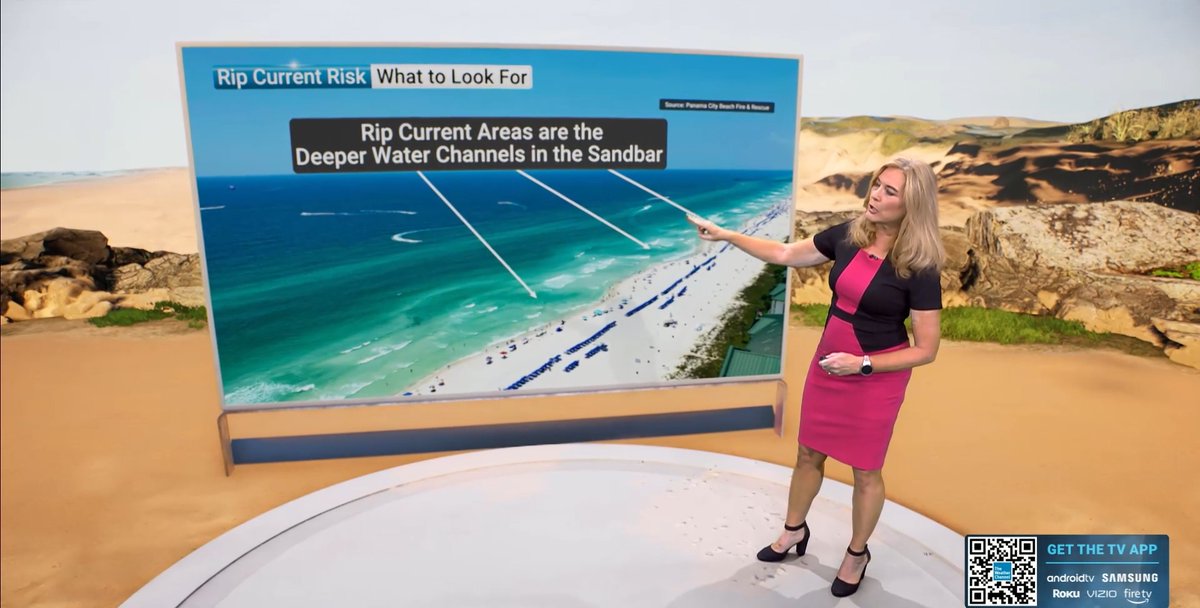 If you're heading to the beach this week, check the forecast first 🌊 Meteorologist Kelly Cass tracks where an increased risk of rip currents could impact beaches from parts of the Florida Panhandle to the Southeast coast.