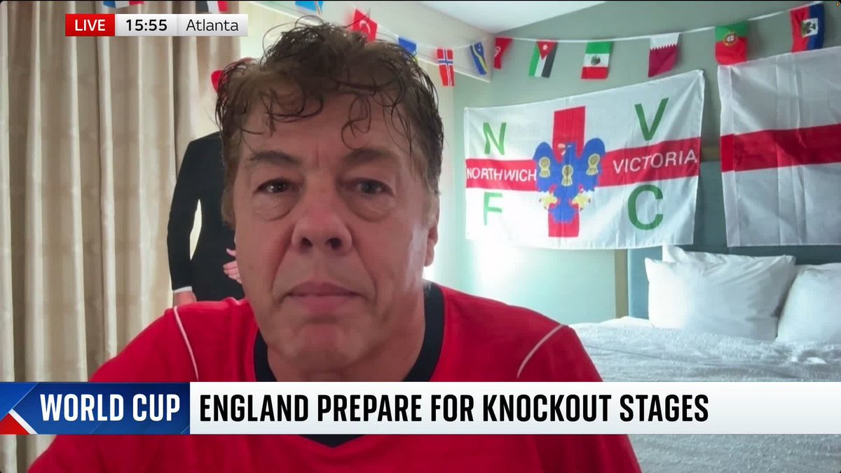 'I'm committed now, I'm going all the way to the final - whether England go home or not.' Superfan Andy Milne talks to @SkySarahJane about his hopes for the Three Lions as they enter the knockout stages of the World Cup. Live: 📺 Sky 501 and Virgin 602