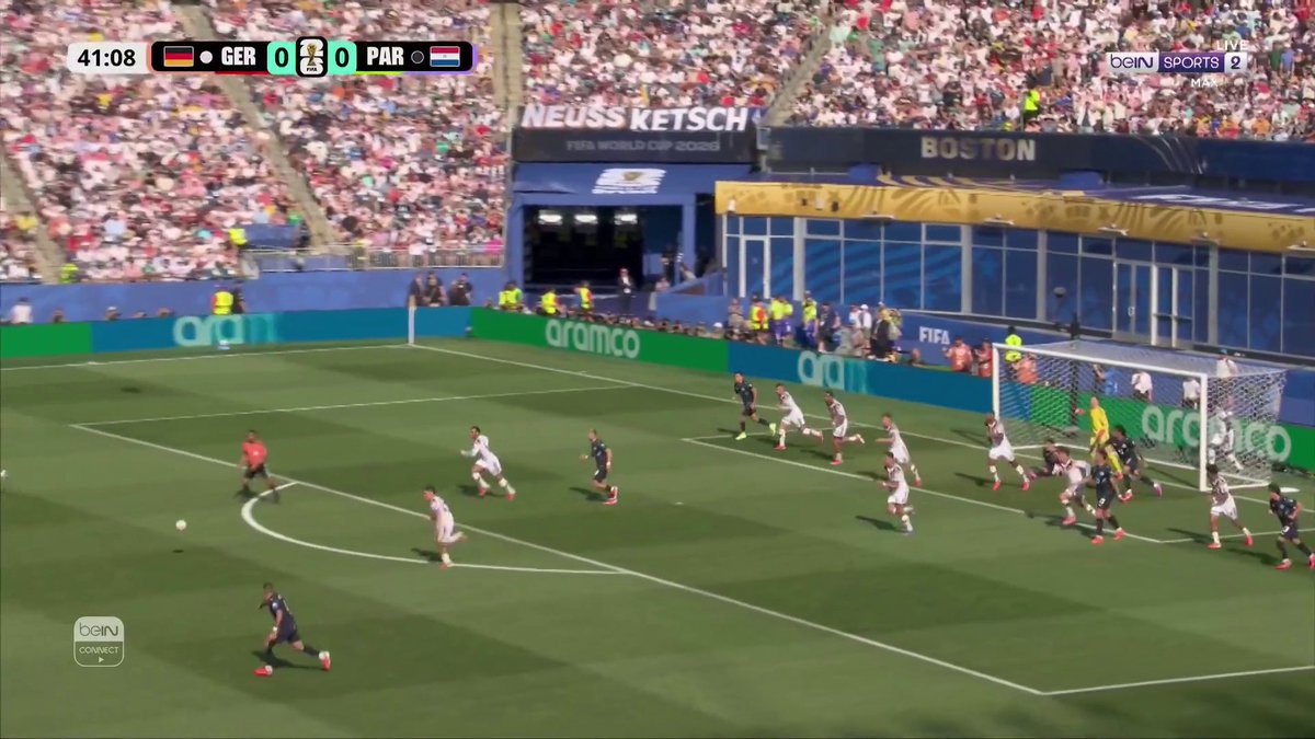 ⚽🇵🇾 باراغواي تتقدم! خوليو إنسيسو يمنح منتخب باراغواي هدف التقدم برأسية متقنة في شباك المنتخب الألماني 🔥 📦 اشترك الآن 👇 🔗 📱 #كأس_العالم2026 | #مونديال2026 | #كأس_العالم #FIFAWorldCup2026 | #FIFAWorldCup | #beINWC26