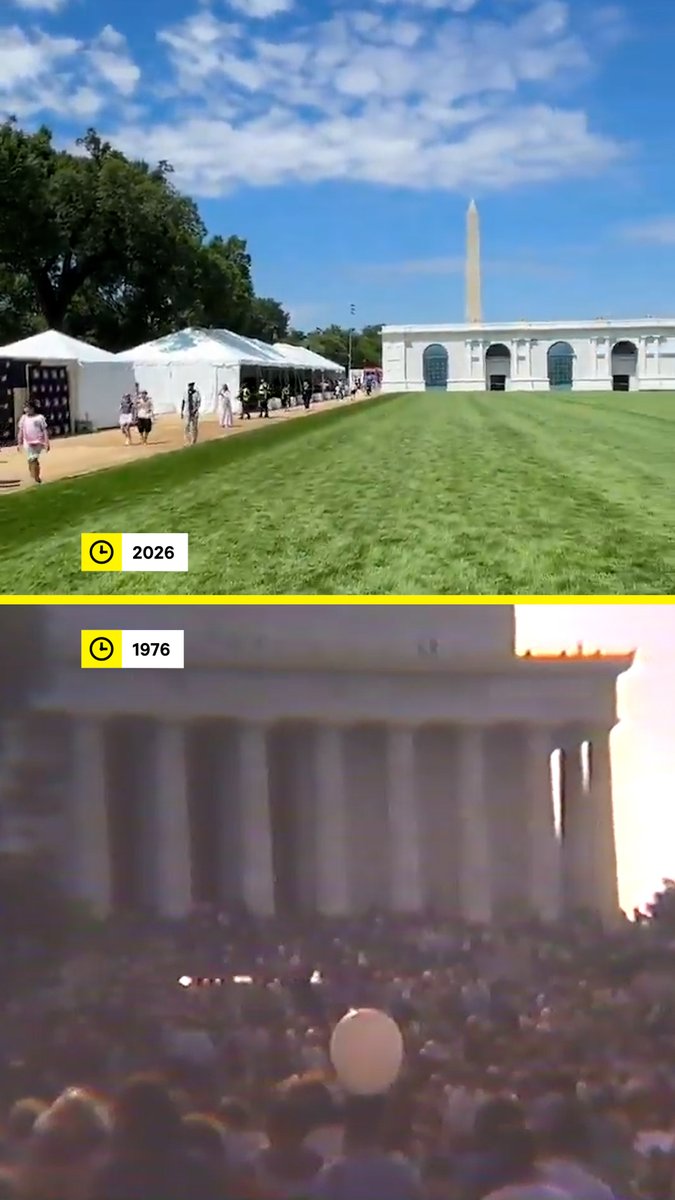 In 1976, the U.S. celebrated its 200th birthday — the Bicentennial. Nearly 250 million people took part in events across the country, making it one of the largest national celebrations in U.S. history. In Washington alone, about 1 million people watched the July 4 fireworks, while around 6 million lined New York Harbor for Operation Sail. That same weekend, the activist‑led People’s Bicentennial Commission held a protest that drew an estimated 10,000–15,000 people to the nation’s capital.