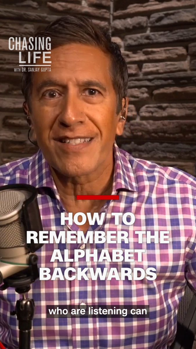 Think you can memorize the alphabet backwards? Watch Nelson Dellis, author of 'Everyday Genius,' teach me this fun party trick, and see if you can do it too. Find the full interview on the CNN app, YouTube, or wherever you find your podcasts.
