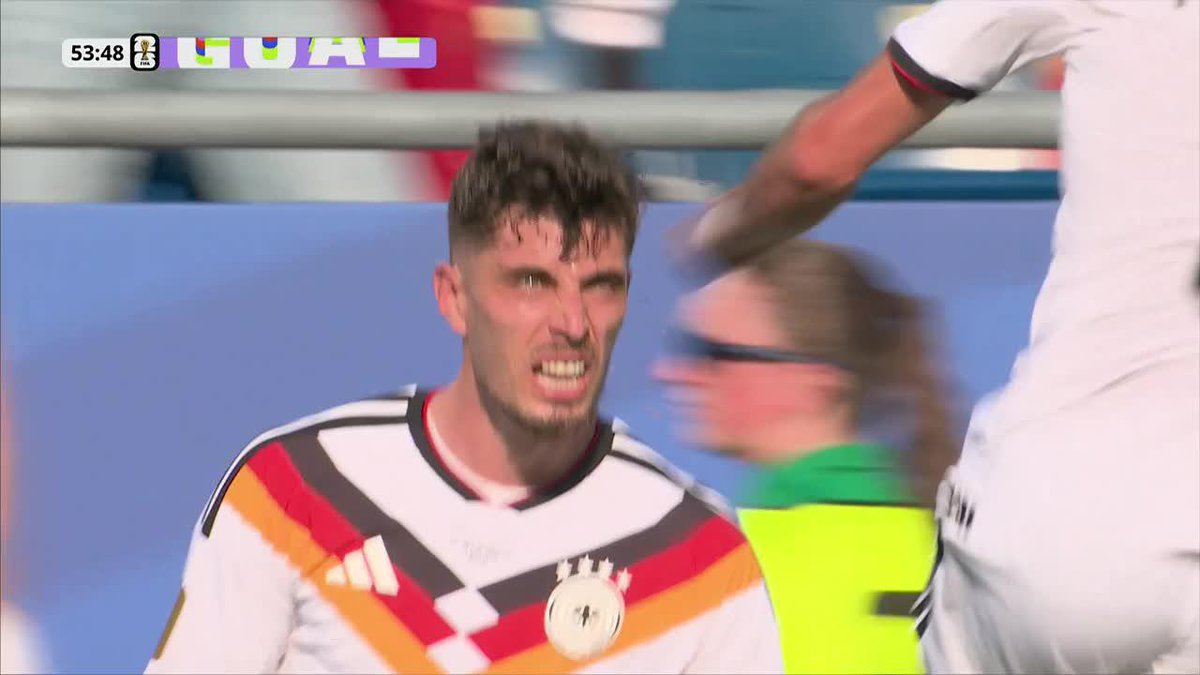 ¡¡LA COBRA KAI, EL DE LOS GOLES IMPORTANTES!! Centro venenoso de Wirtz y Havertz la peinó para el 1-1 de Alemania ante Paraguay, en el comienzo del segundo tiempo. ⚽ #ESPNMundial 📺 Mirá los mejores partidos de la #FIFAWorldCup por ESPN, en el Plan Premium de #DisneyPlus