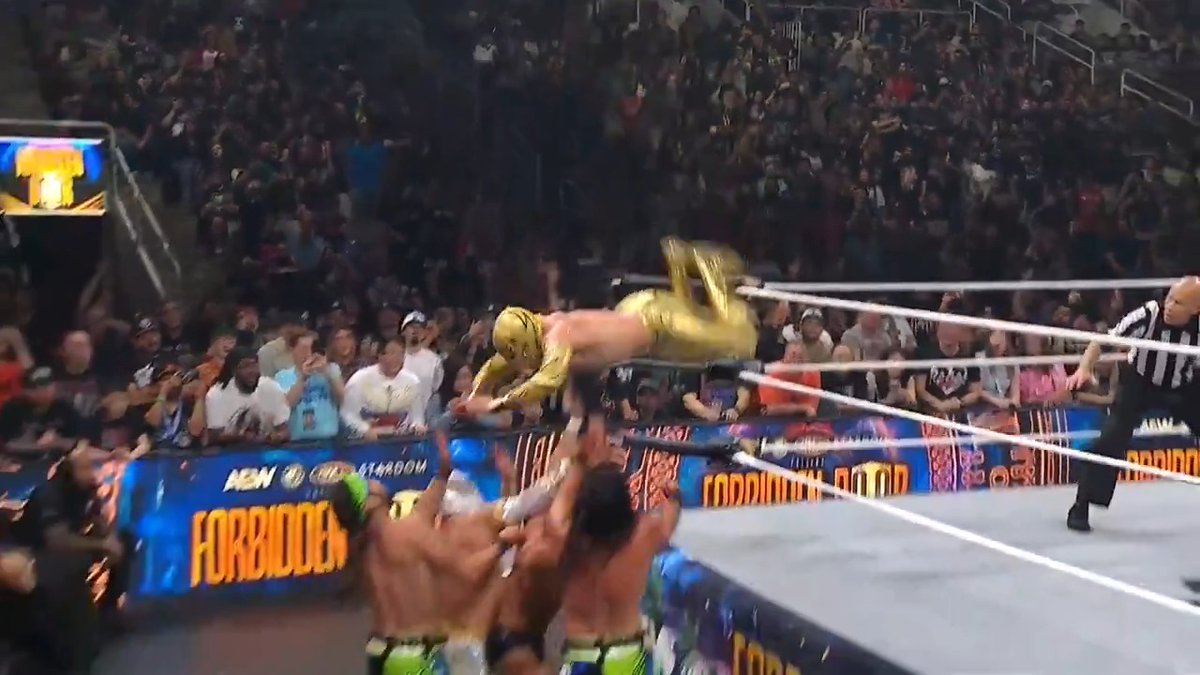 An INCREDIBLE inter-promotional 3-Way Tag Match KICKED OFF the night between @YoungBucks, El Sky Team and Unbound Co. with feats of athleticism you have to see to believe! Watch the #ForbiddenDoor replay RIGHT NOW on @HBOMax PPV!