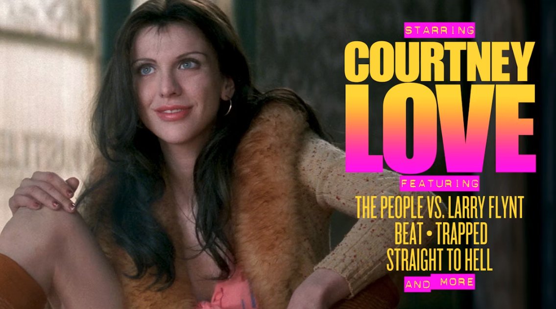 Evening viewing recommendation? On the Criterion Channel, enjoy our Starring Courtney Love collection! ❤️🔥 ❤️ A performer of rare volatility and range, Love brings a feral intelligence and bruised glamour to the screen, meriting a place in cinematic culture alongside her hallowed stature in music.Messy, magnetic, and defiantly alive, Love’s is a screen presence that resists containment.