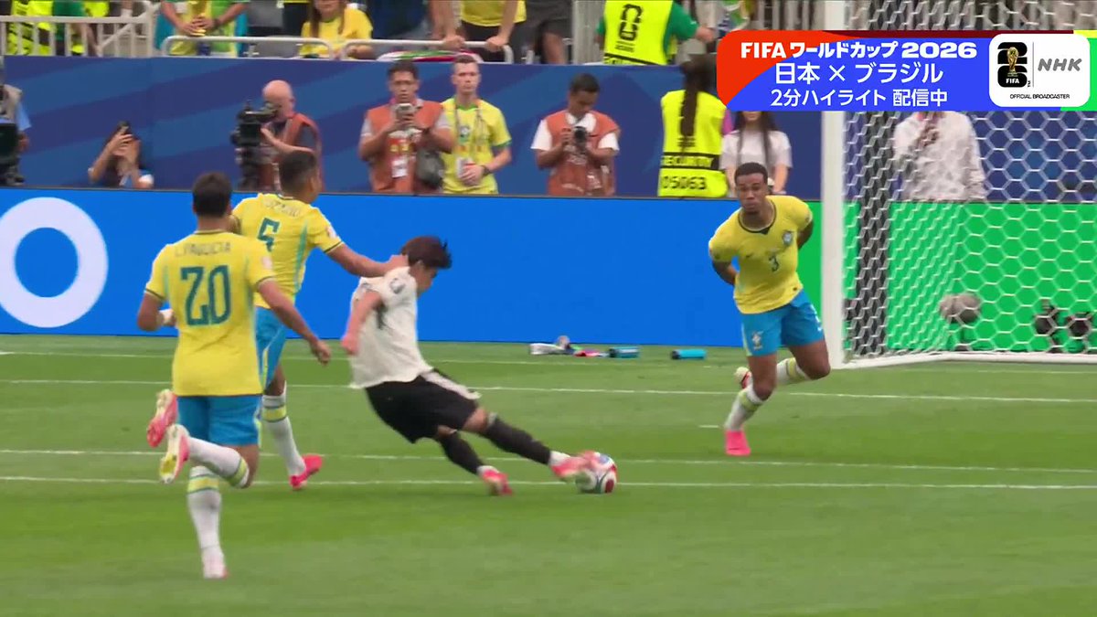 サッカー⚽️FIFA ワールドカップ 2026 《 日本 × ブラジル 》 ❖━━━━━━━━━━━━❖ 本田圭佑さん 「うて！うて！うて！」 佐野海舟がインターセプトから そのままゴール！ ❖━━━━━━━━━━━━❖ 🔽2分ハイライト配信中 #FIFAWorldCup #サッカー日本代表