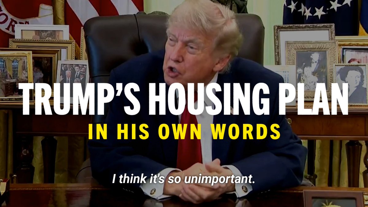 NEW: Trump admitted he thinks lowering housing costs is “so unimportant.” Voters deserve to know. Watch our latest ad: