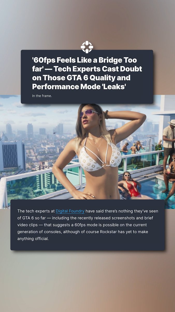 Is GTA 6 going to have a 60fps mode? Experts at Digital Foundry say it's unlikely. #ignsummerofgaming