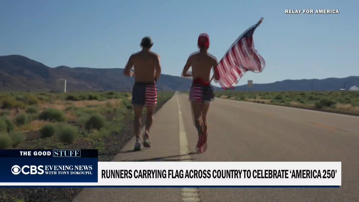 More than 1,000 runners are carrying a single American flag from San Francisco to Washington, D.C., one mile at a time, to celebrate the nation's 250th birthday. They say the journey isn't about politics — it's about reminding Americans that we're stronger when we move forward together.