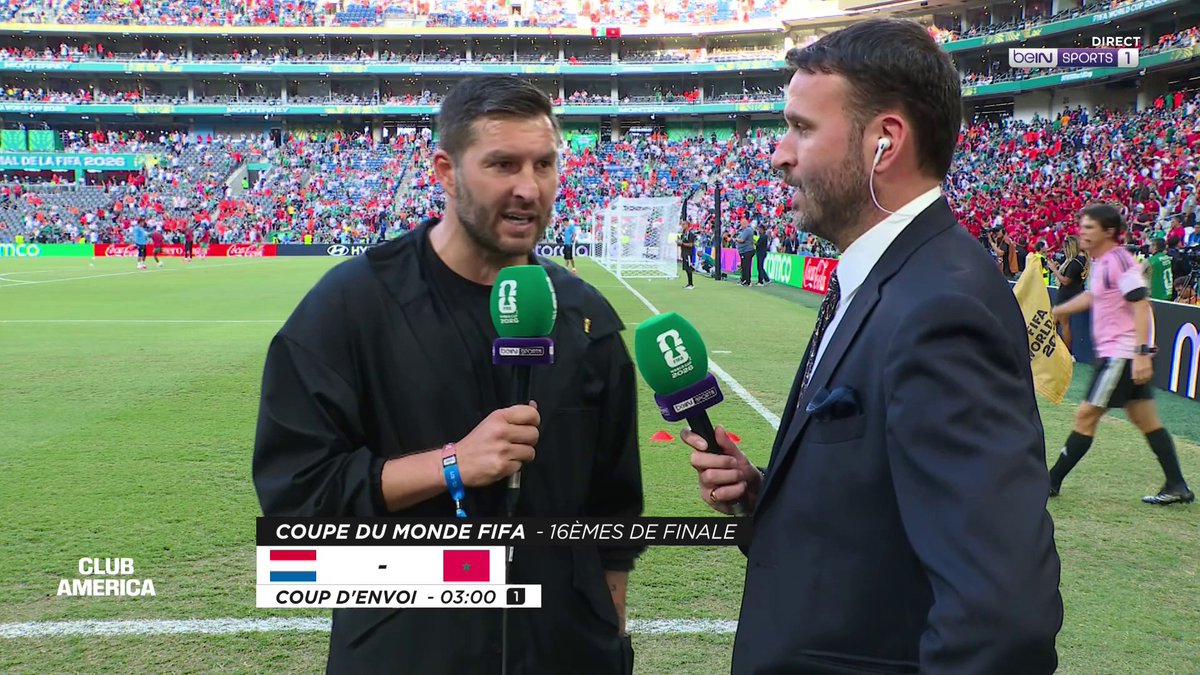 ๐ #ClubAmerica ๐ณ๐ฑ๐ฒ๐ฆ Andrรฉ-Pierre Gignac est avec nous ร Monterrey avant Pays-Bas - Maroc ! "Au Maroc, ils font bien les choses !"#beINFWC2026