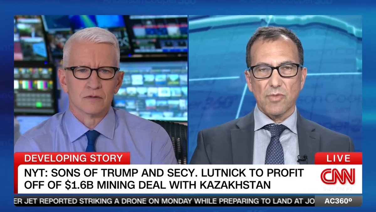 NY Times investigative Reporter Eric Lipton breaks down his investigation into how President Trump and Howard Lutnick's families stand to profit from a $1.6 billion mining deal with Kazakhstan.