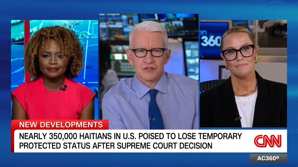 Nearly 350,000 Haitians in the U.S. are poised to lose Temporary Protected Status after a Supreme Court decision. Former Biden White House Press Secretary Karine Jean-Pierre, who is Haitian-American says, "it's going to be disastrous" and "harmful to Americans."