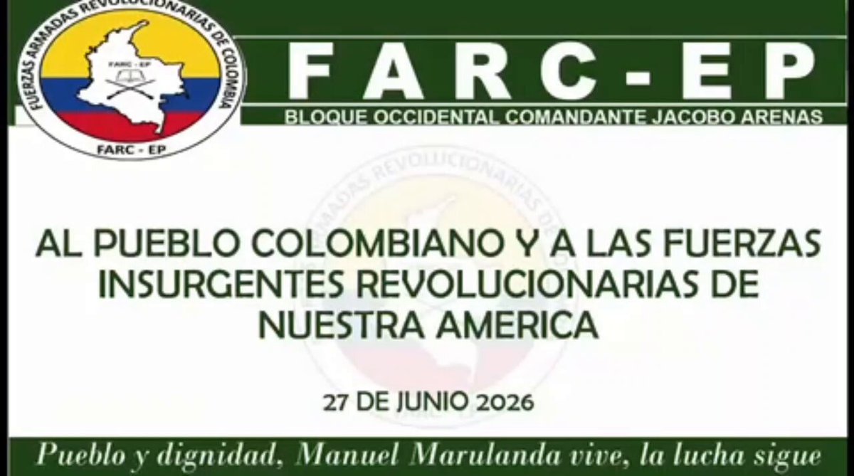 En las últimas horas, las disidencias de las Farc dieron a conocer este video en el que aparece alias Marlon, quien había sido reportado por el Gobierno nacional como muerto en una operación militar el 20 de junio.