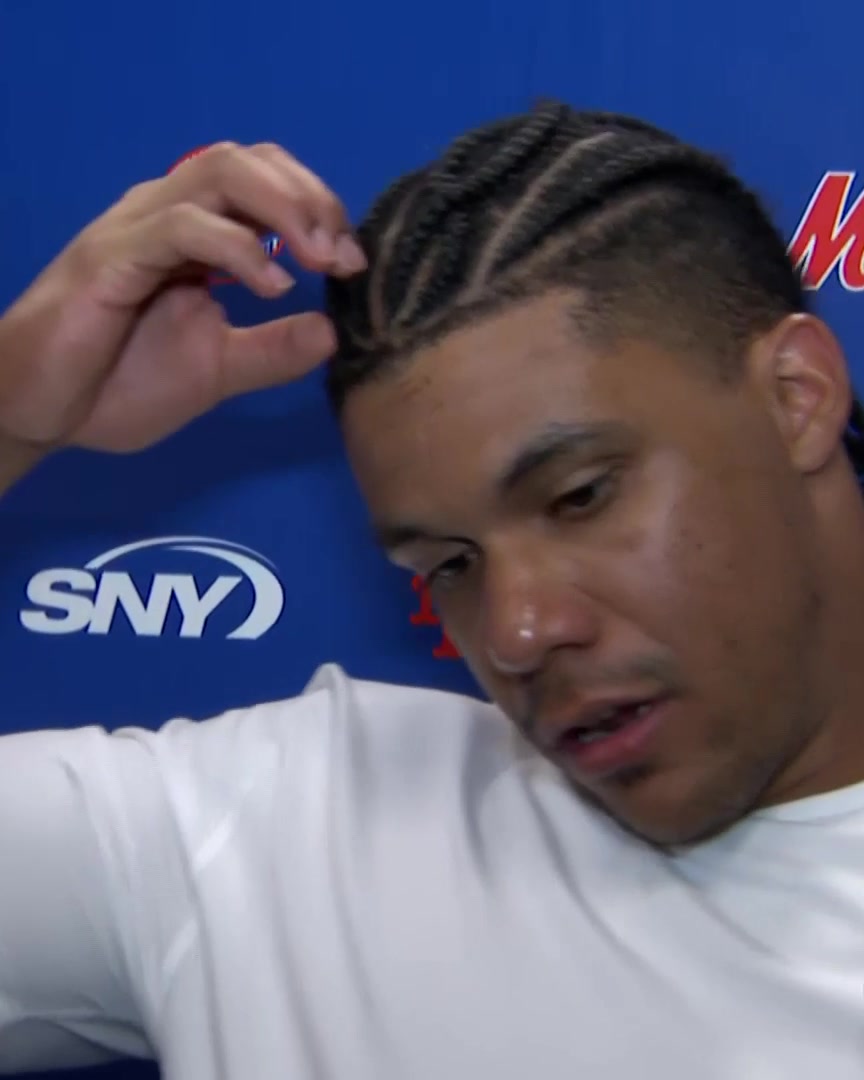 "When you have an outfield like that, that it bounce a lot, you have to be aware because you can give up extra base hits really easy" Juan Soto speaks about the challenges of playing outfield on the turf: