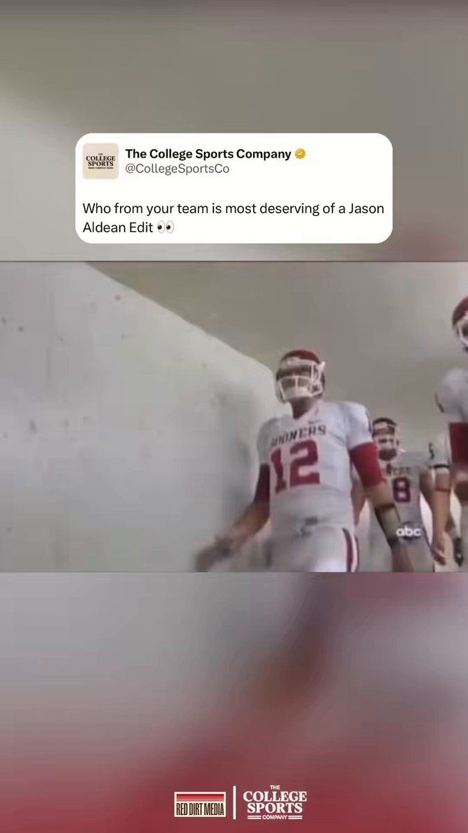 He’s beautiful to me 🥹 Landry Jones never got the respect he deserved. One of the best to do it in Norman, yet somehow always overlooked. The numbers, the wins, the moments all there A career more than worthy of a Jason Aldean edit. (🎥: sooners_houstonsportsfan)