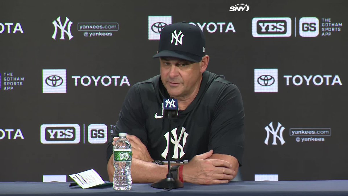 Aaron Boone says Thursday's game in Boston had sloppy defense but tonight's game is excusable because the bad plays were made by guys who are usually good defenders