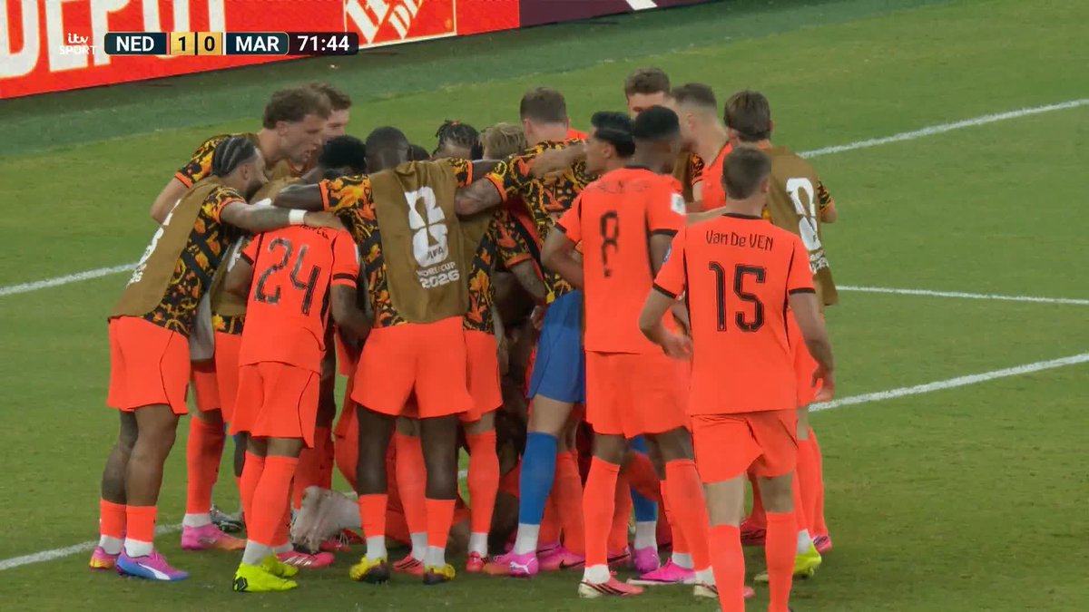 "The emotions are clear to see" What a moment for Cody Gakpo, who puts the Netherlands in front against Morocco