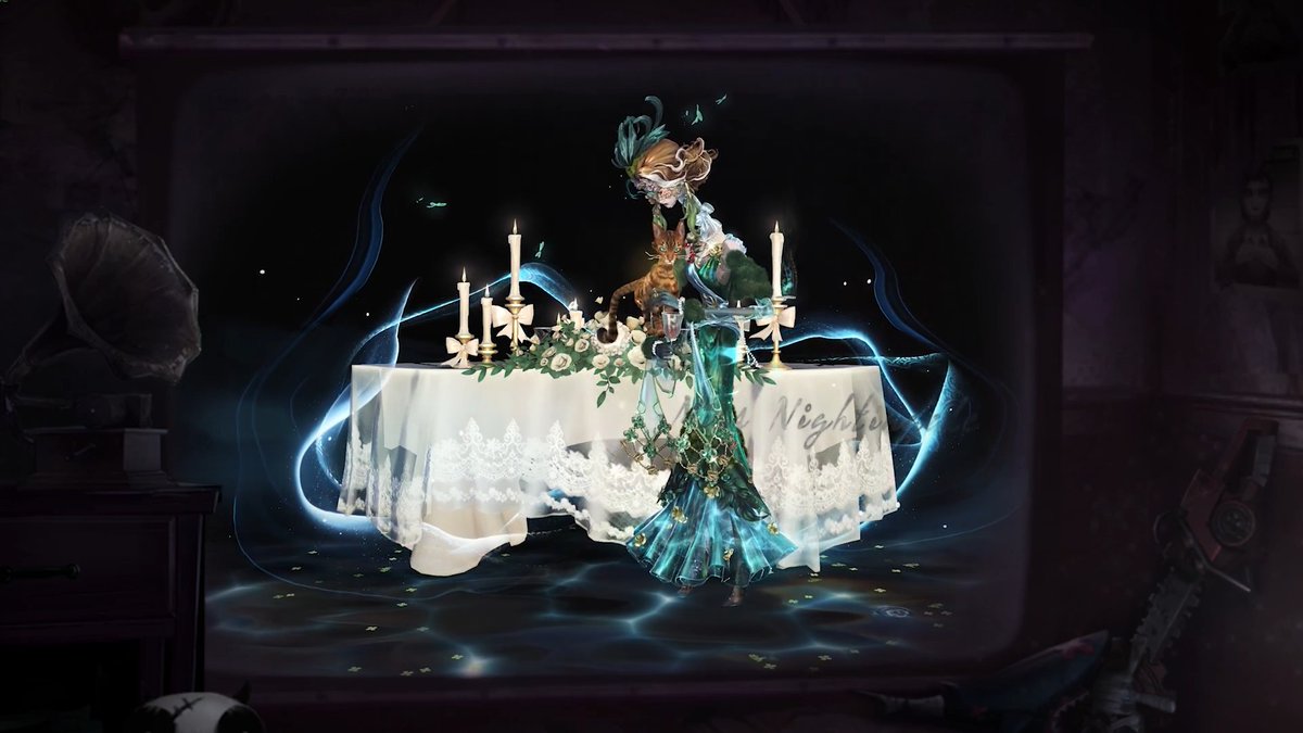 ゆらゆら揺らめき 水のほとりを連想させる グリーンのドレス。 祝福を届ける花束と 思惑が詰まったドリンク。 彼女たちの緑の瞳は この物語をどう見据えるのかな? 7月2日にあなたにも招待状が届くの! 使徒のUR衣装パックで 結婚式会場に参列しよう♪ #IdentityV #第五人格