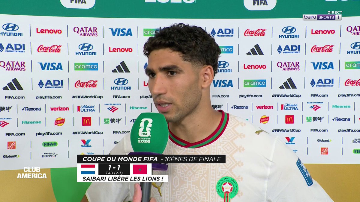 🚨 Achraf Hakimi 🇲🇦 : « Beaucoup de gens pensaient que c’était de la chance en 2022… LE TRAVAIL ÇA PAYE ! » 🎥 beIN SPORTS