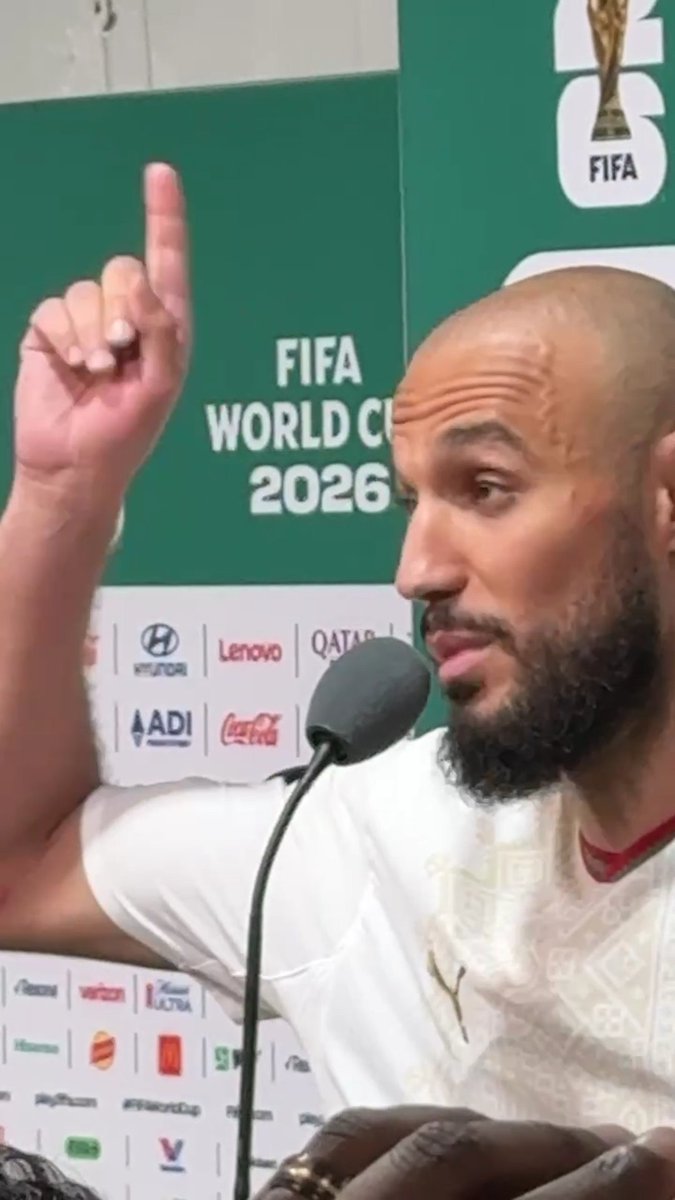 🇲🇦🎙️ Noussair Mazraoui : « Alhamdoulilah, tout cela est grâce à Dieu. Mais ce match est arrivé trop tôt dans cette Coupe du monde. Ce n’est pas juste pour nos deux équipes. »