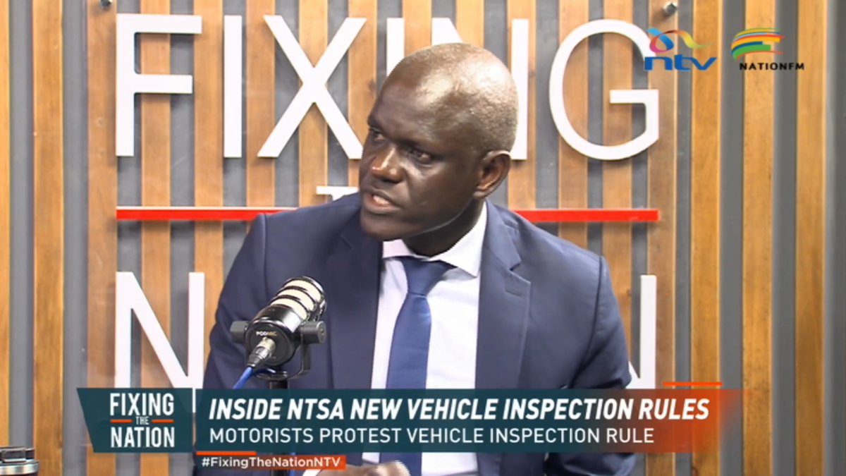 Annual vehicle inspection a matter of national security, NTSA Director General says. Nashon Kondiwa says private vehicles account for more road accidents compared to PSVs, underscoring the need to enforce strict roadworthiness checks. #FixingTheNationNTV Nation FM Eric Latiff Nomadic Panda 🐼 Fellaris Wambui